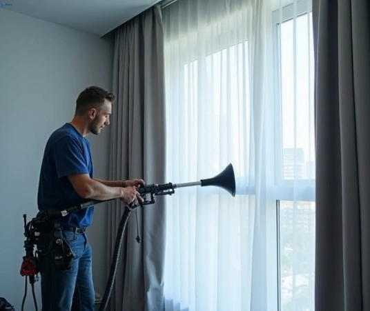 Professional drapes cleaning process tools Matty Curtain Cleaning bracken-ridge