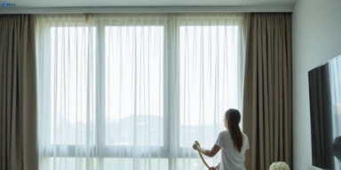 Delicate sheer drape cleaning bracken-ridge Matty Curtain Cleaning